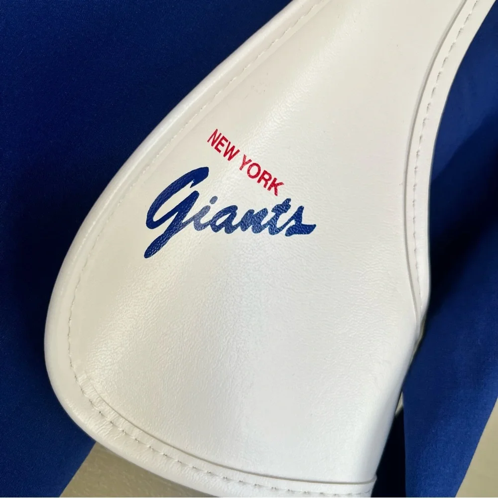 NY Giants Cropped Faux Leather Vest Leotard Baby Halloween Costume